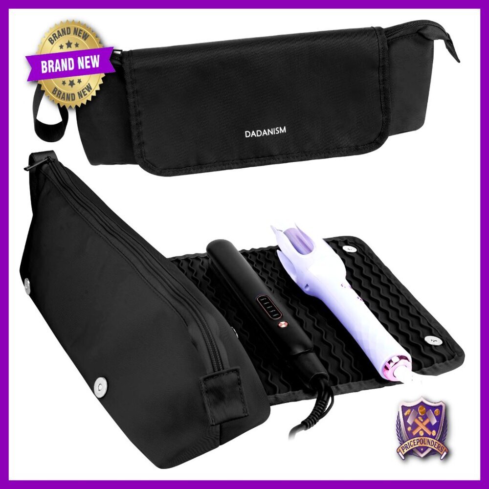 Heat Resistant Hair Tools Travel Bag with Removable Mat, Organizer Case - Picture 1 of 7